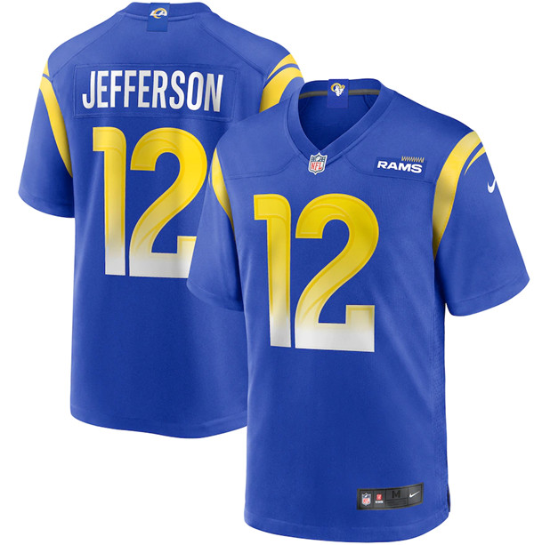 Men's Los Angeles Rams #12 Van Jefferson 2020 Royal Limited Game Jersey